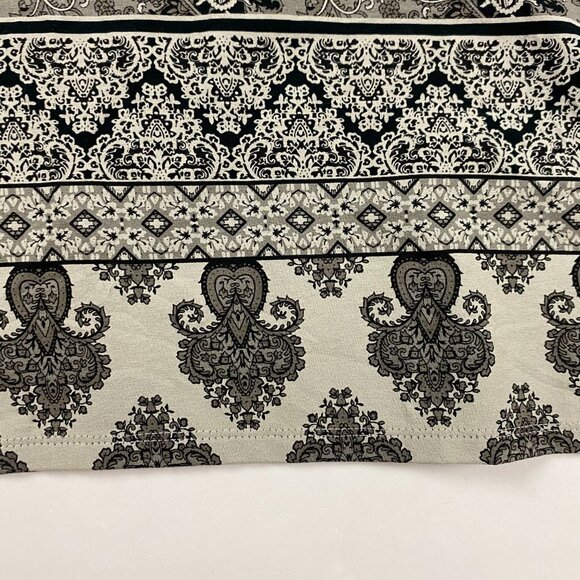 NWOT J. Jill Wearever Collection Long Sleeve Paisley Border Tunic Top Blouse M - Picture 5 of 16